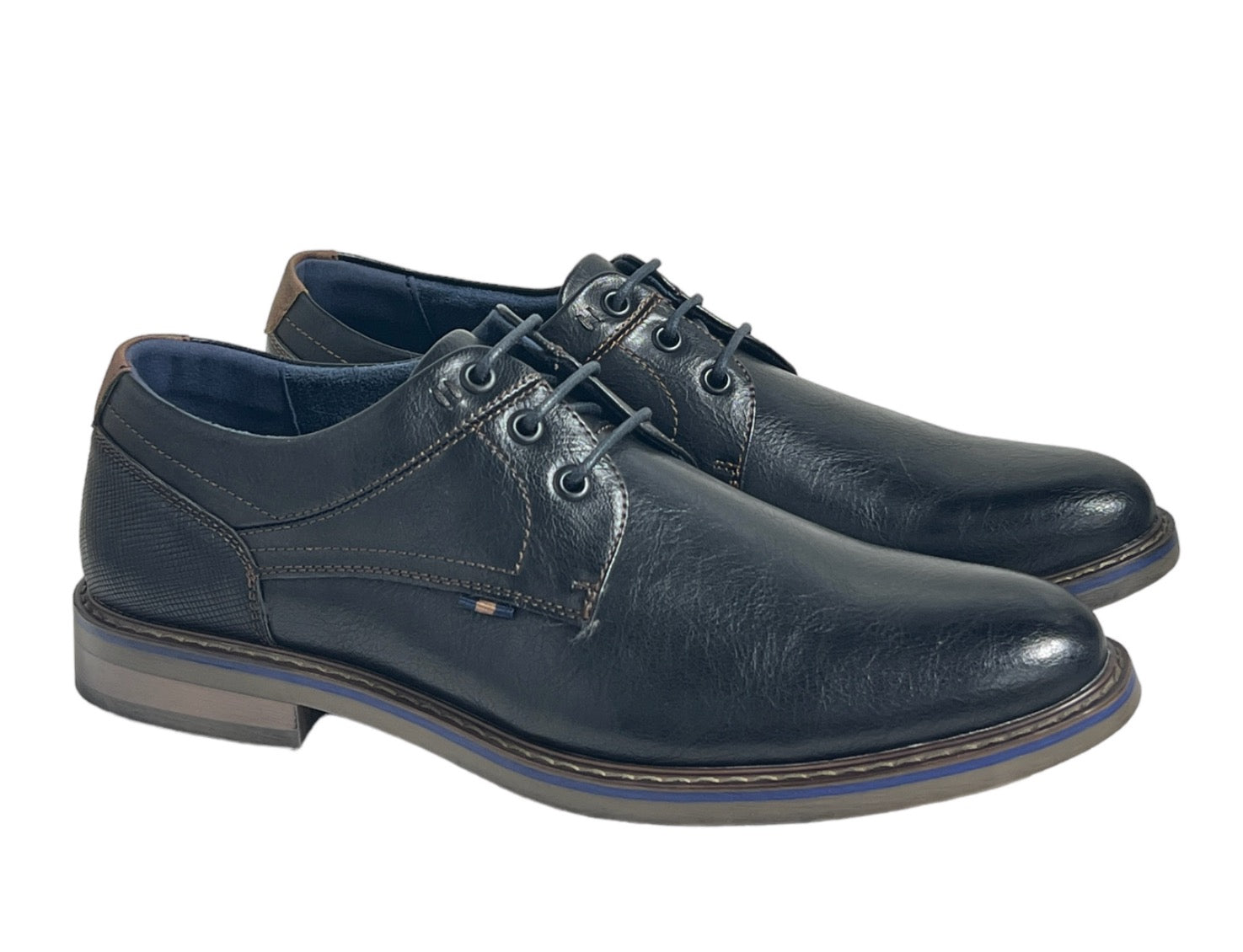 Freeman Men's Knox Dress Oxfords | Black | Size 12 | PU Leather Freeman Men's Knox Dress Oxfords | Black | Size 12 | PU Leather