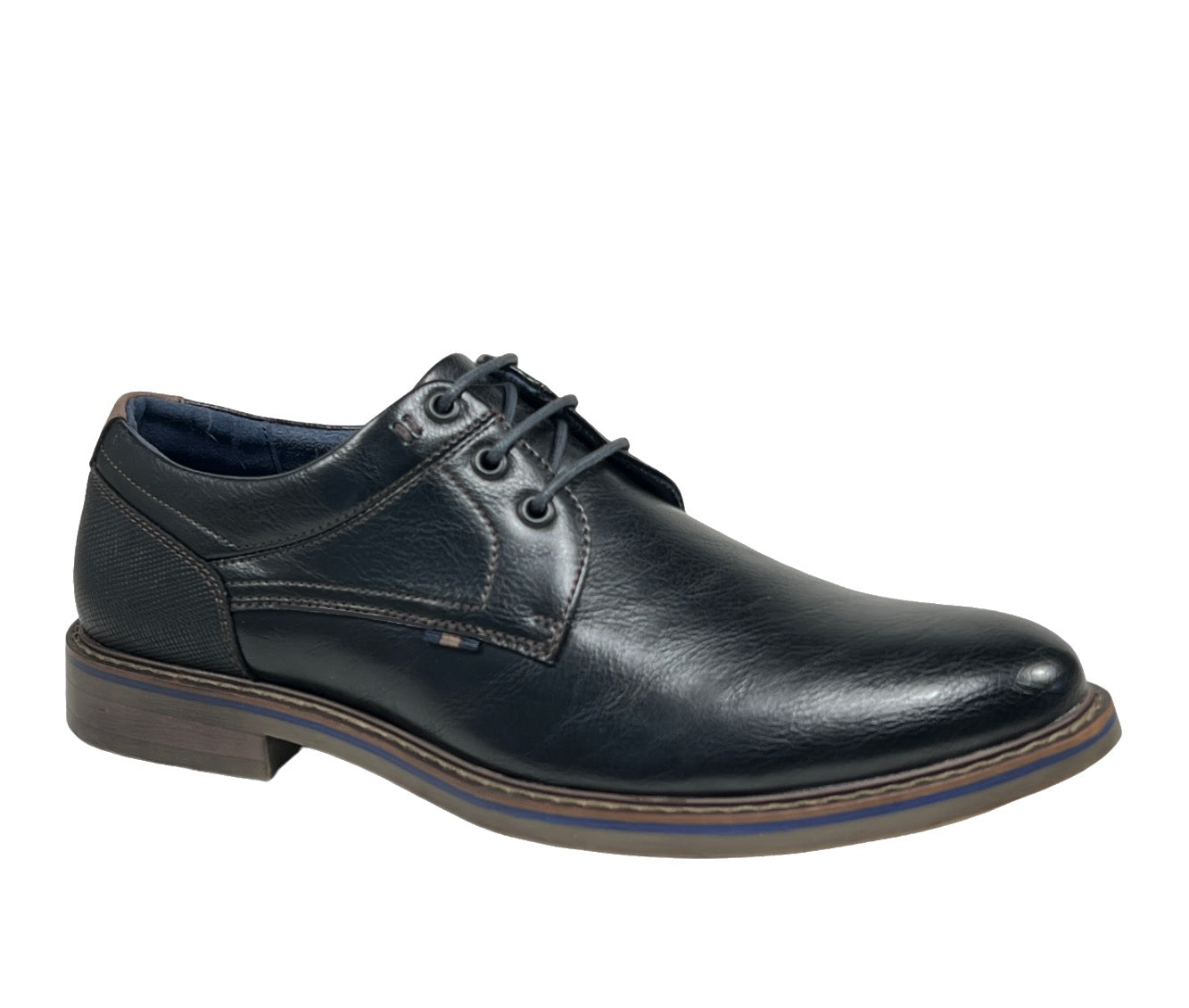 lace-up design on Hudson Black