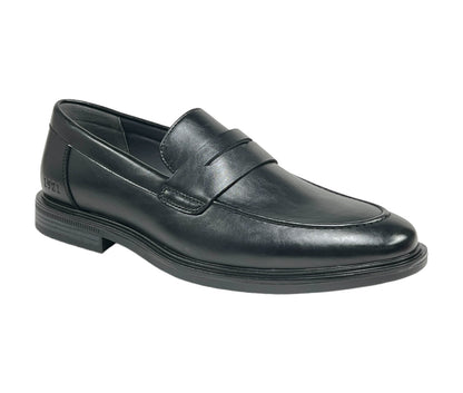 Breathable Microfiber Linings of Black Loafer